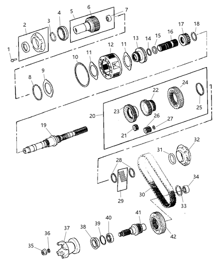 2001 Jeep Grand Cherokee Gear Train Diagram 1