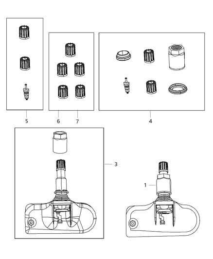 2008 Dodge Caliber Tire Monitoring System Diagram