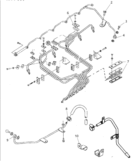 2004 Dodge Stratus Harness-Engine Vapor Diagram for 5031895AA