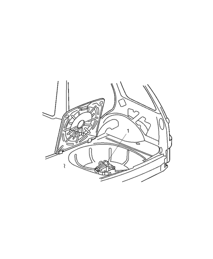 2010 Jeep Grand Cherokee Rear Cargo & Storage Diagram