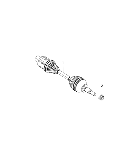 2019 Ram 1500 Shaft, Axle Diagram