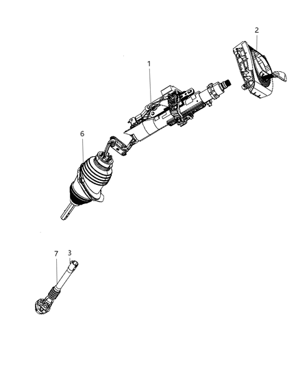 2009 Dodge Challenger Steering Column Diagram