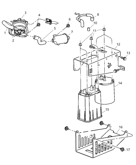 2002 Dodge Ram 1500 Leak Detection Pump Diagram