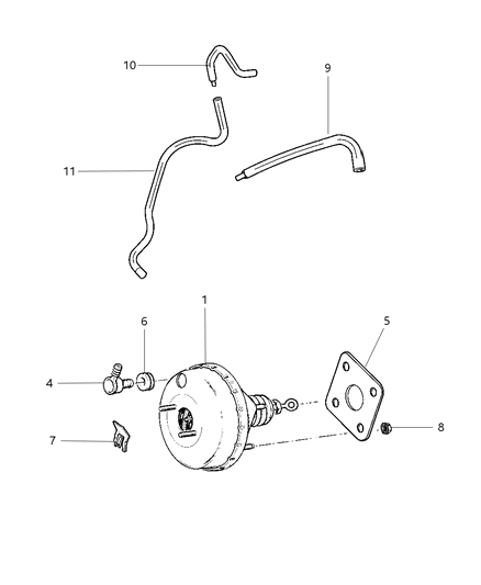 2005 Dodge Neon Booster, Power Brake Diagram