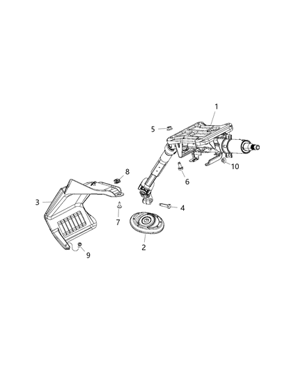 2014 Ram ProMaster 3500 Steering Column Diagram