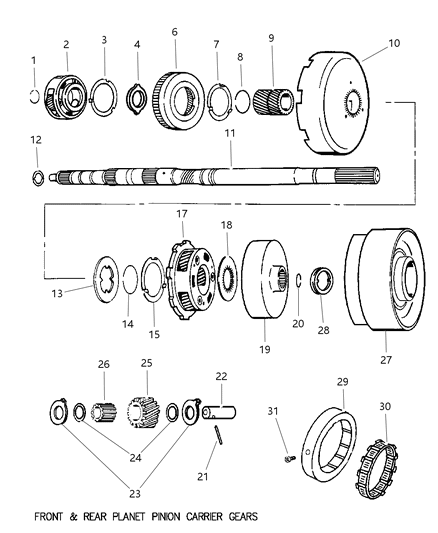 2002 Dodge Ram Wagon Intermediate Diagram