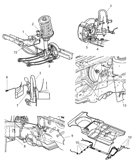 2000 Dodge Neon Lines & Hoses, Brake Diagram 2