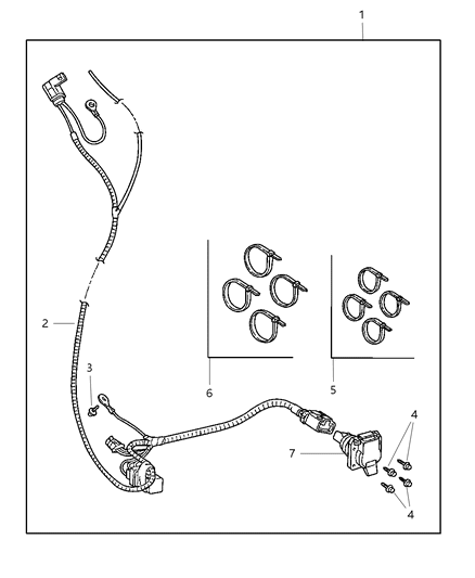 2001 Dodge Ram Van Wiring Kit - Trailer Tow Diagram 2