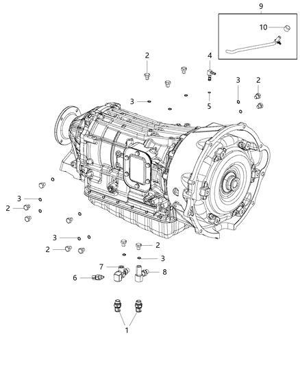 2017 Ram 3500 Cab Chassis(<10K lb.) Plugs - Vents & Quick Connectors Diagram 2