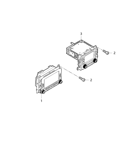 2016 Jeep Renegade Radio-Multi Media Diagram for 6HY54LXHAA