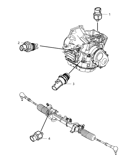 2009 Chrysler PT Cruiser Switches - Powertrain Diagram