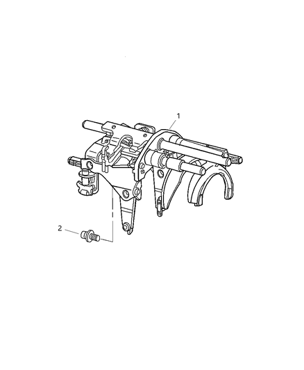 2007 Chrysler Crossfire Fork-Transmission Diagram for 5101739AB