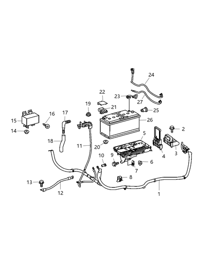 2009 Dodge Sprinter 3500 Battery-Storage Diagram for BBAH8800AA