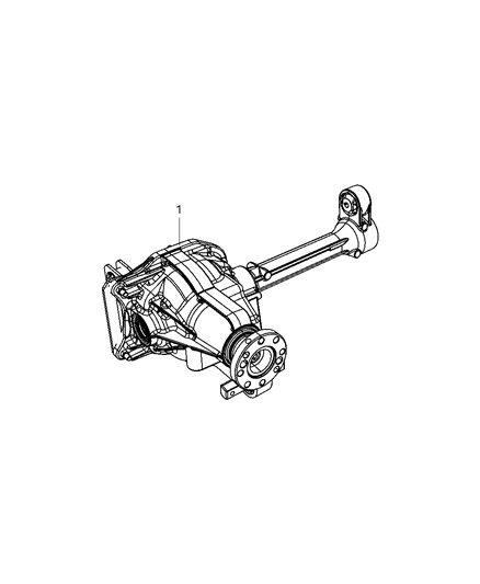 2008 Jeep Liberty Axle Assembly, Front Diagram