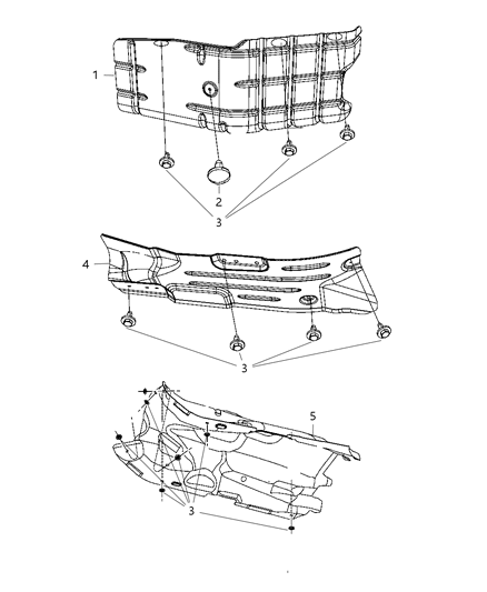 2010 Dodge Nitro Exhaust System Heat Shield Diagram