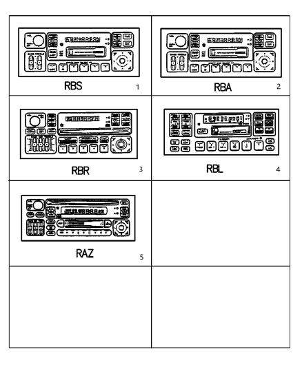 1999 Chrysler Sebring Radios Diagram