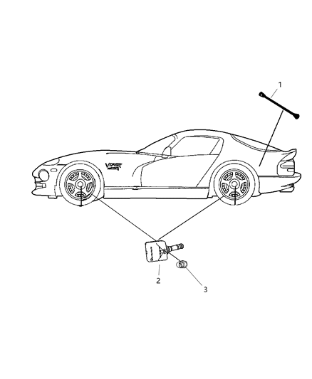 2008 Dodge Viper Sensors Body Diagram