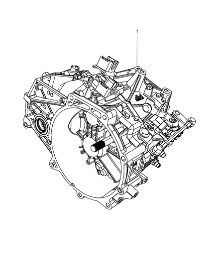 2008 Chrysler Sebring Transmission / Transaxle Assembly Diagram 1