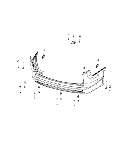 2018 Chrysler Pacifica Sensor-Blind Spot Detection Diagram for 4672625AB