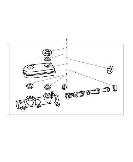 1997 Dodge Ram Wagon Master Cylinder Diagram