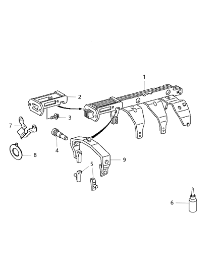 2016 Ram 3500 Shift Forks & Rails Diagram