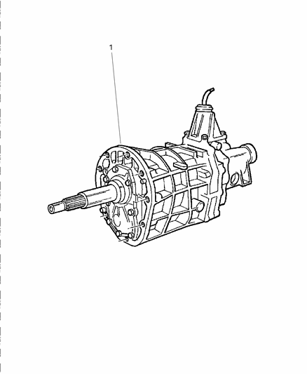 1998 Dodge Dakota 5 Speed Diagram for 52107756