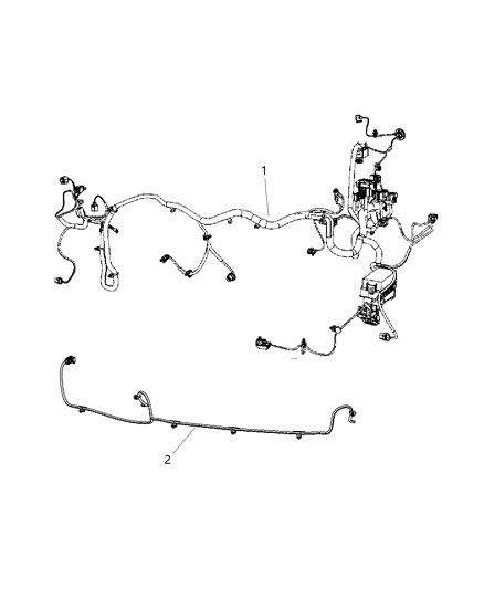 2013 Jeep Compass Wiring-HEADLAMP To Dash Diagram for 68094114AC