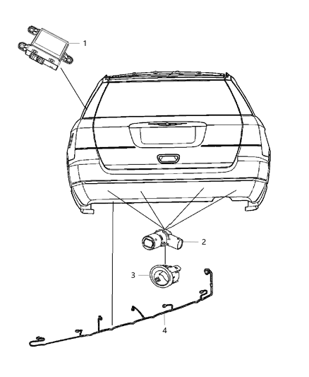 2017 Dodge Journey Park Assist Diagram