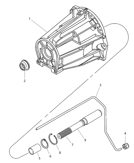 2005 Dodge Dakota Case And Extension Related Parts Diagram 1