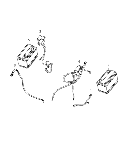 2020 Ram 2500 Wiring, Battery Diagram 3