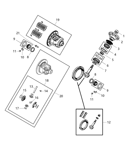 2012 Ram 1500 Differential Assembly Diagram