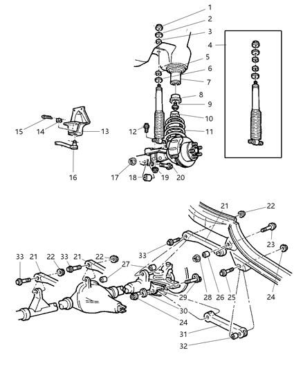 2005 Jeep Wrangler Suspension Control Arm Diagram for 52059622AB
