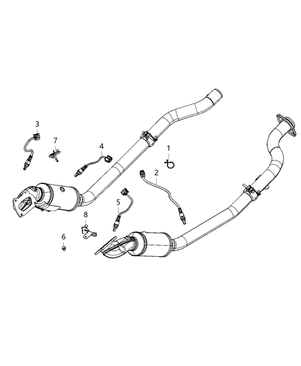 2021 Dodge Durango Oxygen Sensors Diagram 1