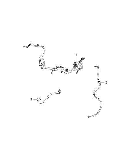 2016 Jeep Cherokee Battery Cable Diagram for 68265380AB