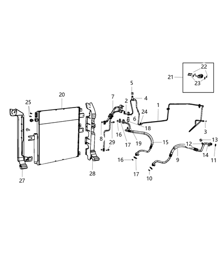 2015 Ram 2500 Clip Diagram for 6510911AA