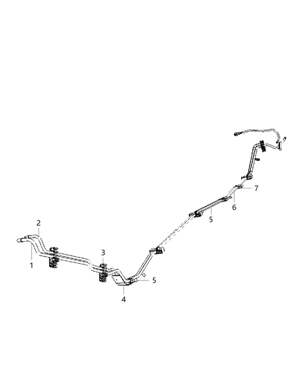 2010 Jeep Compass Tube Fuel Supply Diagram for 5189338AA