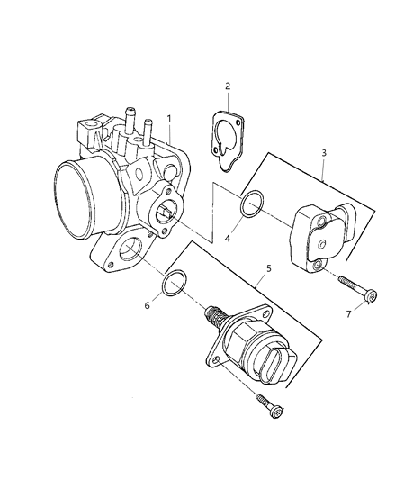 2005 Chrysler Town & Country Throttle Body Diagram 2