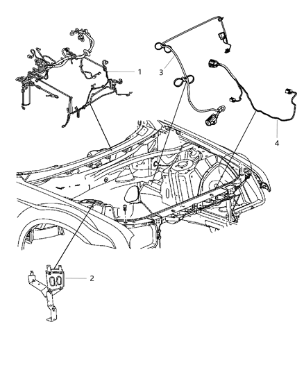 2011 Dodge Charger Wiring-HEADLAMP To Dash Diagram for 68083940AB