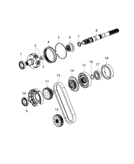 2013 Ram 3500 Transfer Case Gear Train Diagram 1