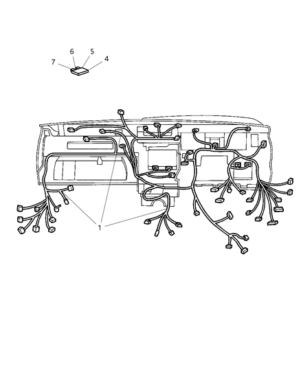 2004 Jeep Liberty Wiring-Instrument Panel Diagram for 56010622AD