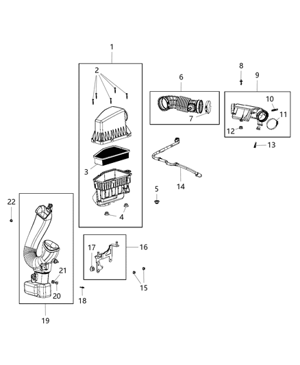 2019 Jeep Cherokee Air Cleaner Diagram 4