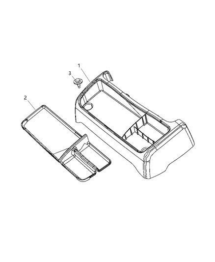 2011 Ram 2500 Floor Console Diagram 3
