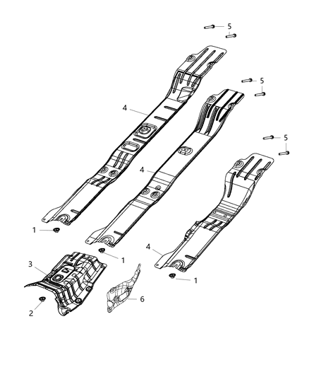 2018 Ram 5500 Exhaust System Heat Shield Diagram