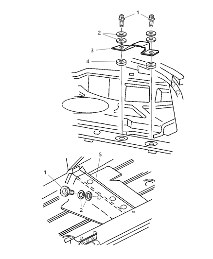 2000 Dodge Viper Washer-Flat Diagram for 6036184AA