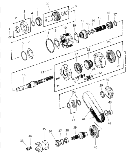 1997 Jeep Grand Cherokee Gear Train Diagram 1