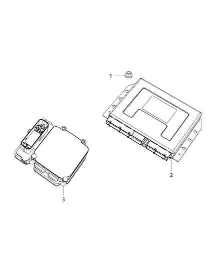 2013 Dodge Viper Modules, Brakes & Suspension Diagram