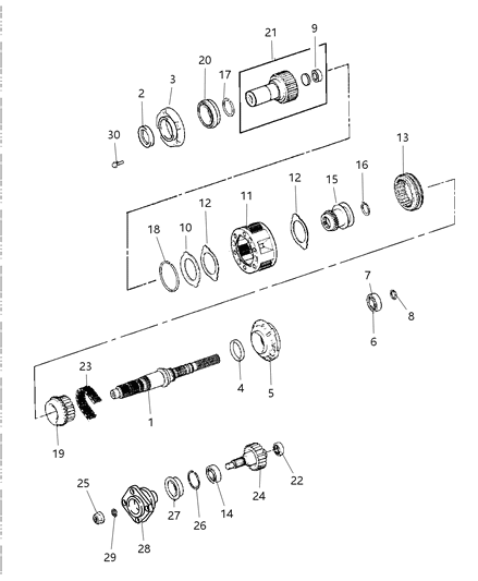 1998 Dodge Durango Gear Train Diagram 1