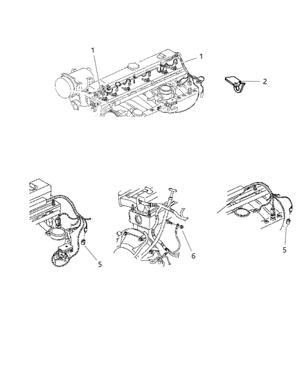 2003 Jeep Wrangler Wiring-Engine Diagram for 56041881AF