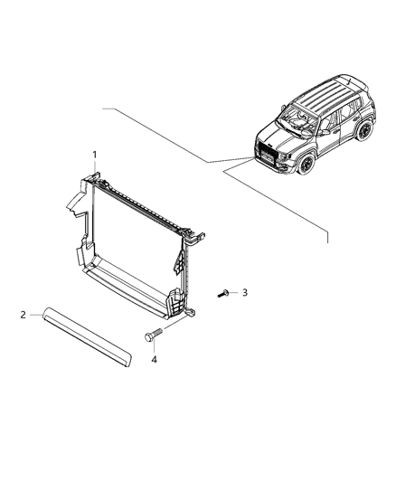 2020 Jeep Renegade Shroud And Related Parts Diagram 1