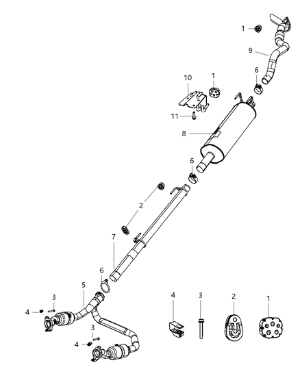 2010 Dodge Ram 2500 Exhaust System Diagram 1